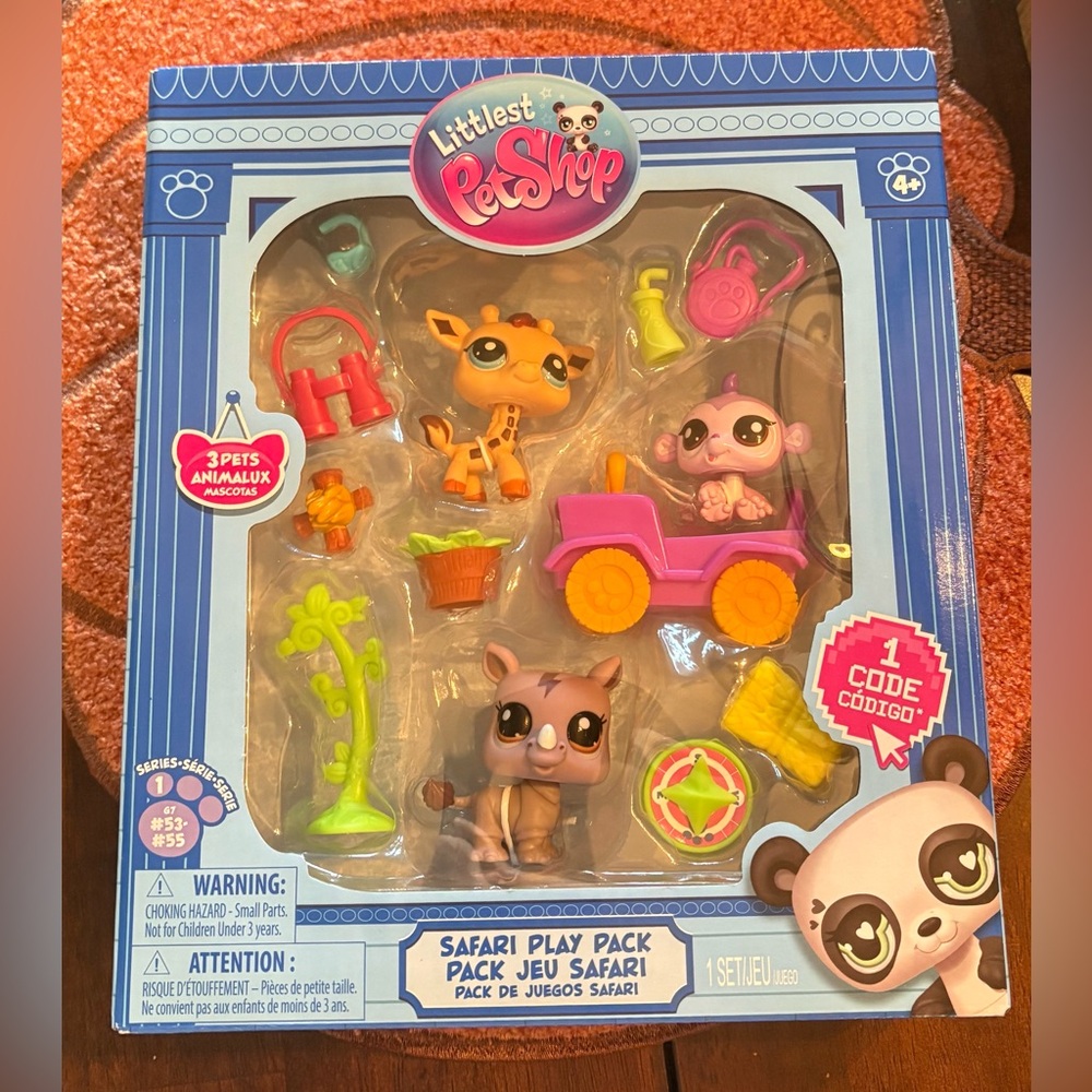 Littlest Pet Shop Safari Play Pack Toy Set